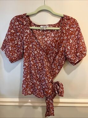 Madewell Wrap Top Medium